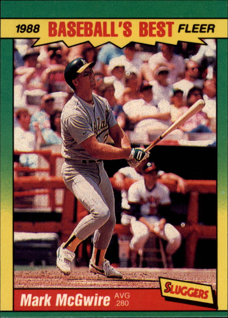 1988 Fleer Sluggers/Pitchers Baseball Cards    027      Mark McGwire